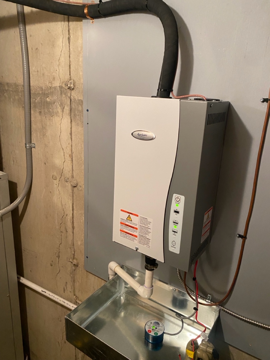 Attic air handler installation by Airmax Heating & A/C